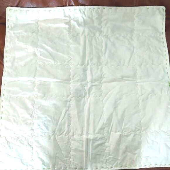 Vintage Miniature Handmade Yellow Farm Themed Quilt - Picture 6 of 6